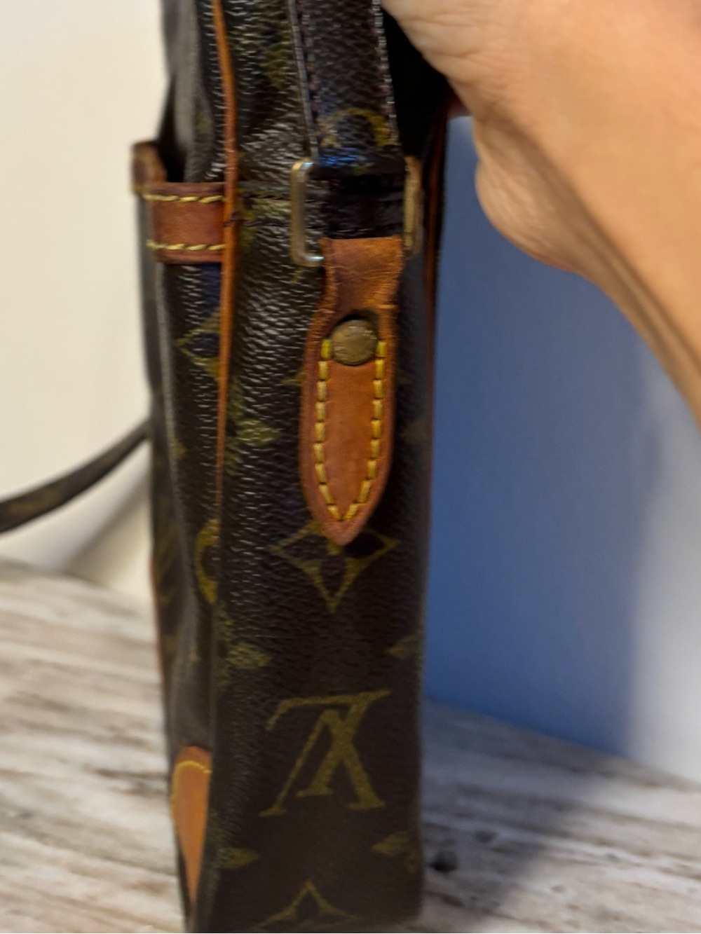 Louis Vuitton Vintage Monogram Danube PM Crossbody Bag France Mini Reporter - Picture 4 of 14